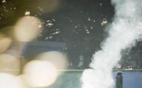 Wood burner smoke