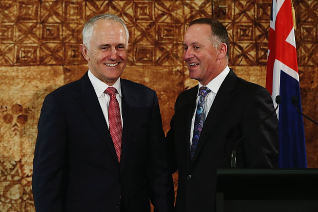 Australian Prime Minister Malcolm Turnbull and New Zealand Prime Minister John Key