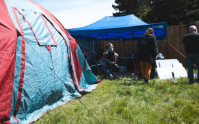 Mau Whenua have set up camp at Shelly Bay in opposition to a planned seaside development.