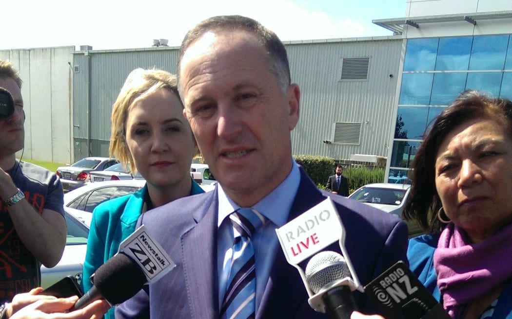 John Key in Auckland on Wednesday.