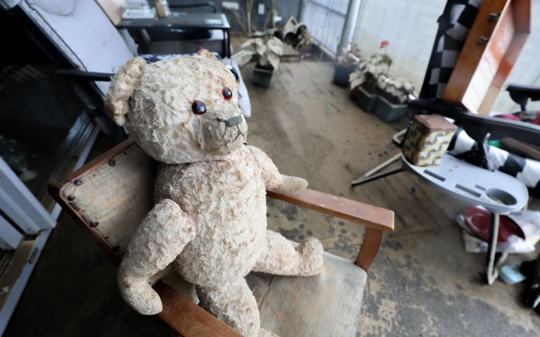 A family heirloom teddy bear from Colin Payne's great great grandfather.