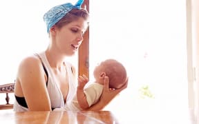 Natalie Hugill with daughter Aria.