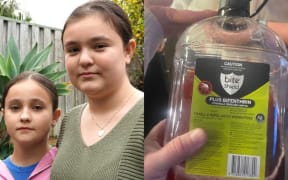 Sisters Olivia (left) and Hannah Lemin are recovering after their family claims they were served citronella liquid instead of juice at a restaurant in Perth.