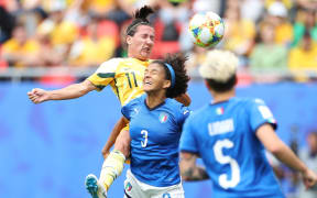 Lisa De Vanna of Australia playing against Italy in 2019.