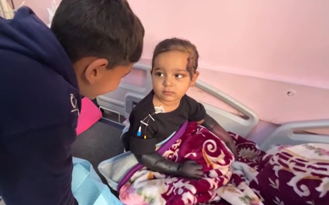 Toddler Habiba al-Askari  who has just days to live evacuated from Gaza for urgent medical care