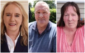 Three survivors of Lake Alice psychiatric hospital near Marton. From left Rosemary Thomson, Malcolm Richards and Karilyn Wildbore.