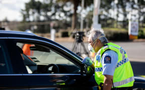 Police roadblock in Bombay Auckland
