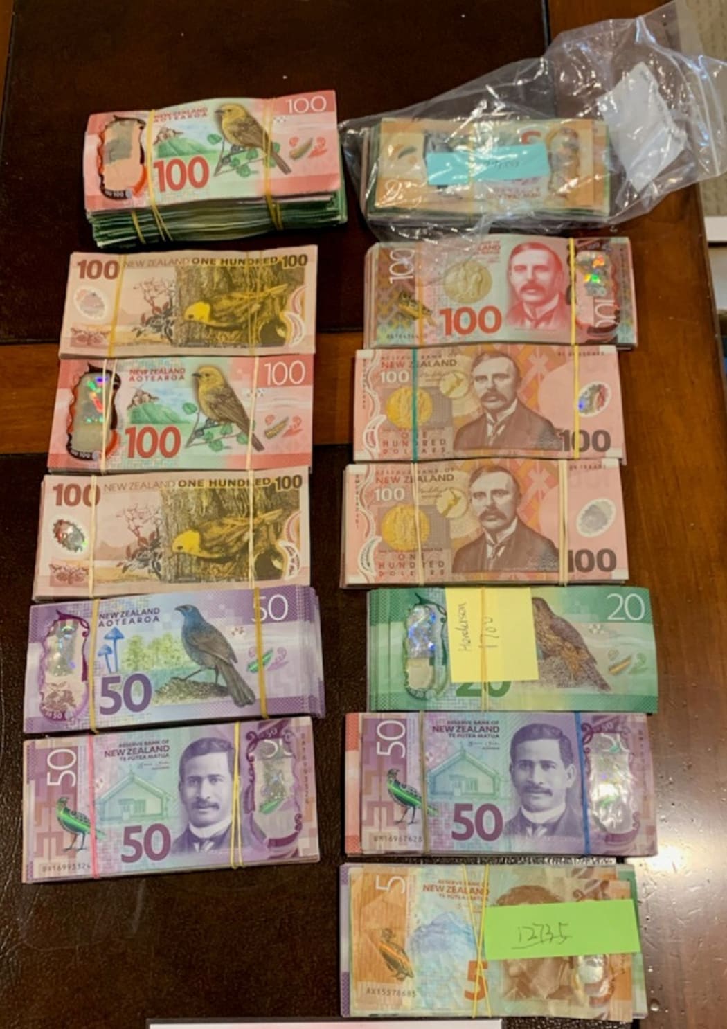 More than $100,000 cash was located at one address searched by police.