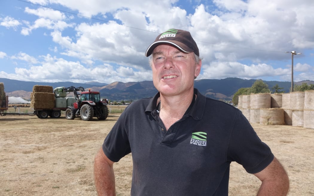 Harry Matthews of Federated Farmers at the Richmond Showgrounds.