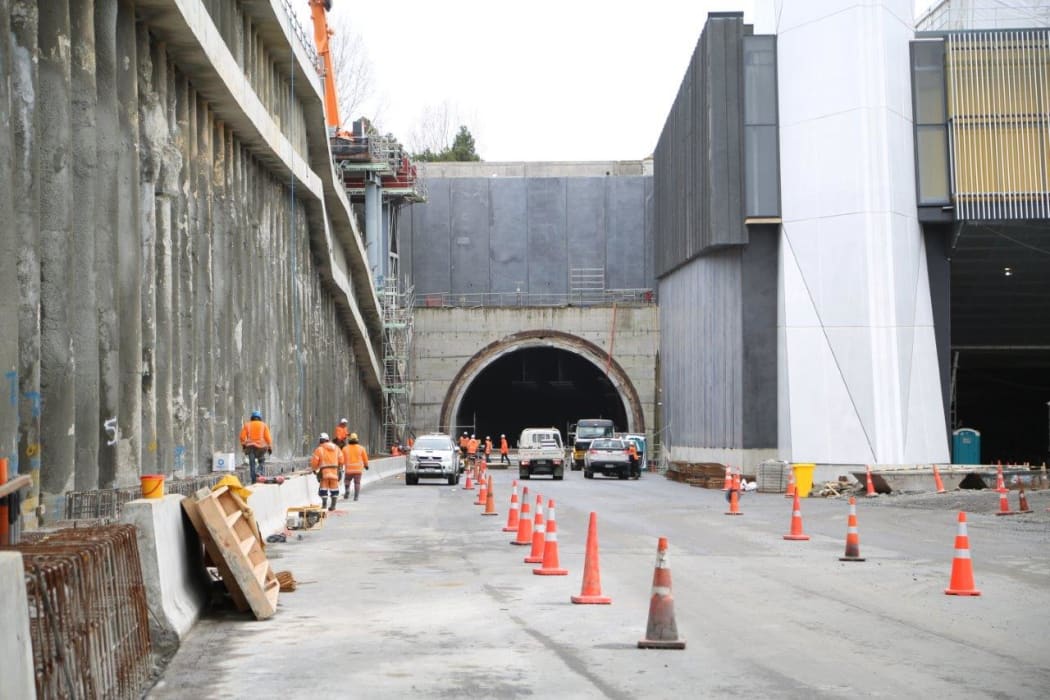 Once complete, twin 2.4km tunnels will have three 80km/h lanes.
