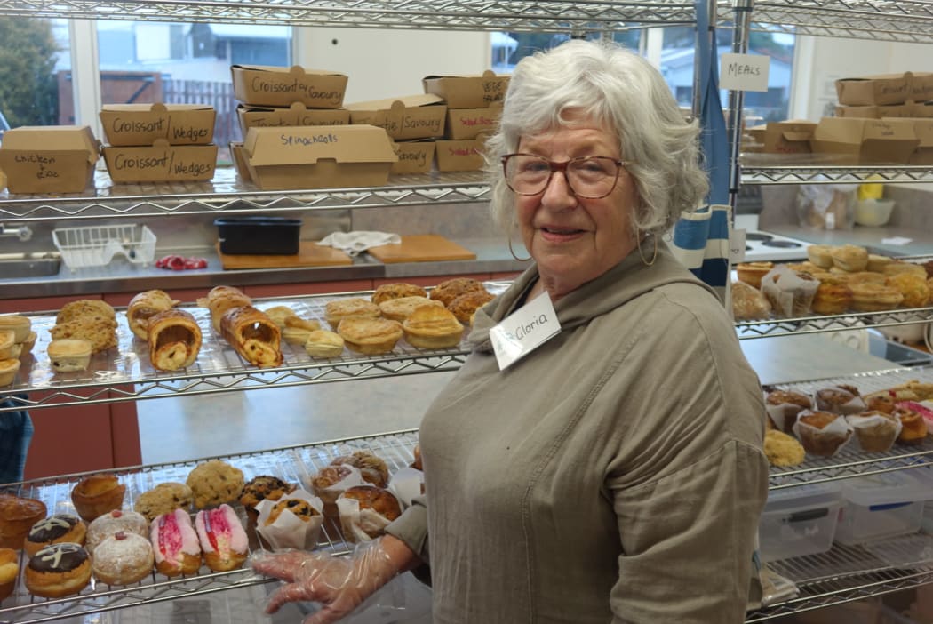 Volunteer Gloria Holland was in charge of the bakery treats.