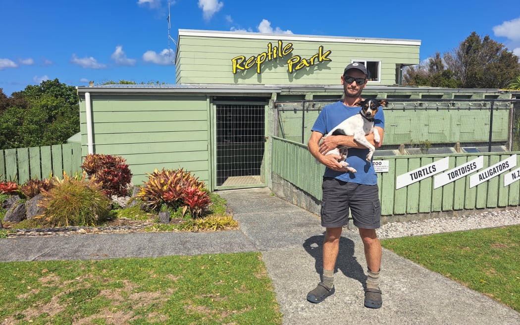 Ti Point Reptile Park manager Mike Chillingworth.