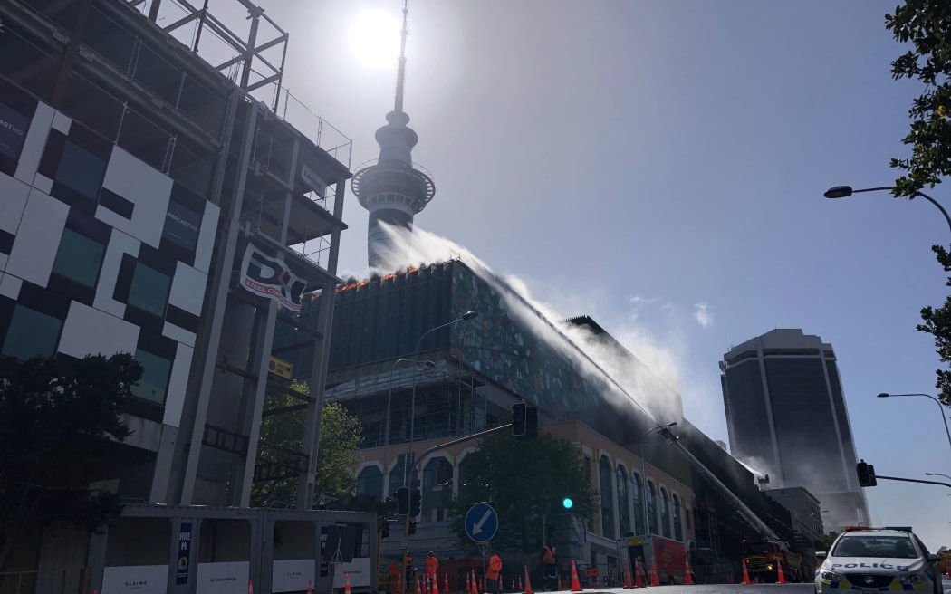 Smoke from SkyCity convention centre fire in Auckland CBD