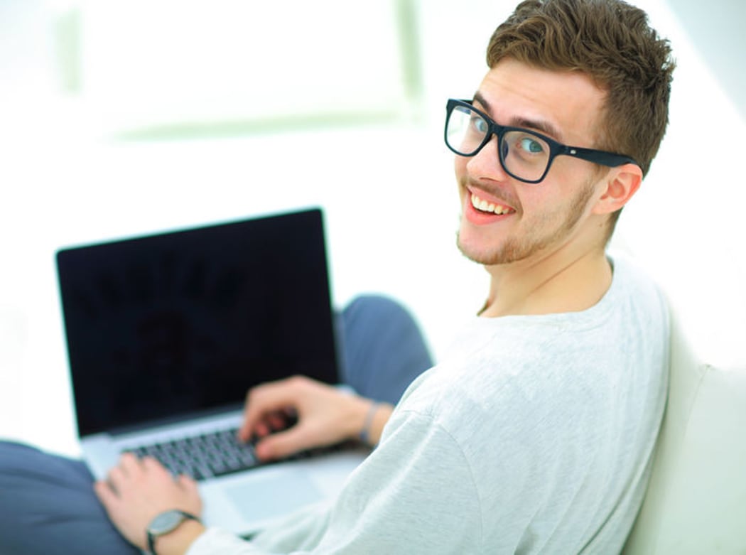 Man with laptop