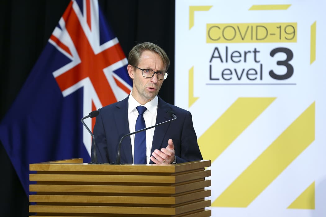 Director-General of Health Dr Ashley Bloomfield speaks to media during a press conference at Parliament on May 04, 2020 in Wellington, New Zealand.