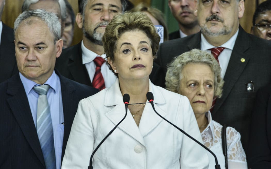President Dilma Rousseff denounced the impeachment vote as a coup.