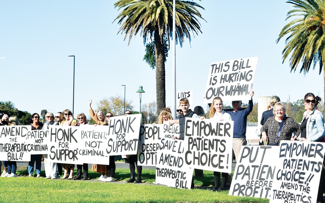 Theresa Zame organised a protest in Gisborne earlier this month to take a stand against wording in the Therapeutic Products Bill which restricted people from importing medication.