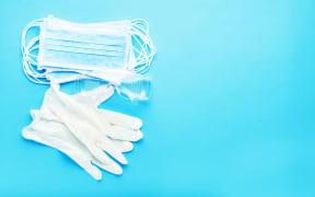 Medical masks and gloves.