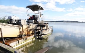 After seven weeks of weeding the lake, Tuesday is the harvester's last day for the summer.