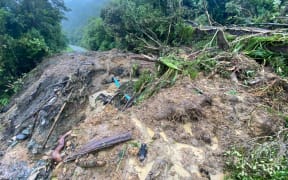 heavy rain has caused landslips across the Buller district.