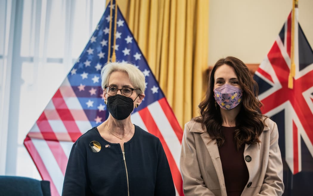 Jacinda Ardern and Wendy Sherman