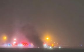 A private jet carrying eight people crashed on takeoff from Bangor, Maine.