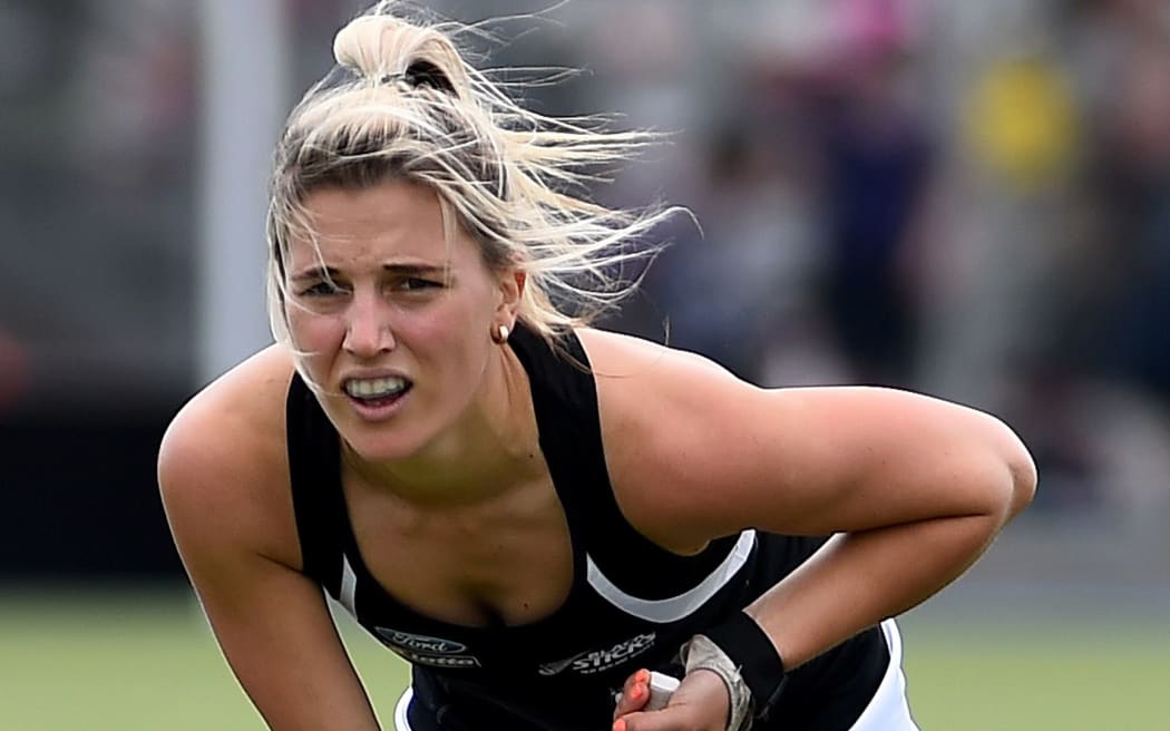 The Black Sticks Gemma Flynn in action.