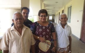 Faaulusau Rosa Duffy Stowers and three of her supporters.