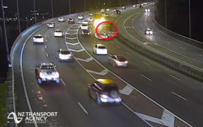 A truck breakdown blocked two southbound lanes on Auckland's Harbour Bridge on Monday May 5