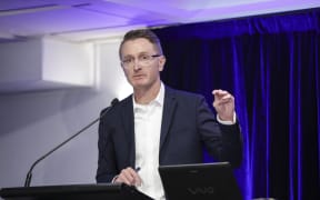 Chris Wilkins, Massey University drug researcher specking at the Police conference in Wellington focused on the cannabis referendum.