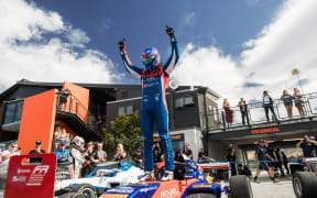 Liam Sceats wins the 2024 New Zealand Grand Prix at Highlands Motorsport Park in Cromwell