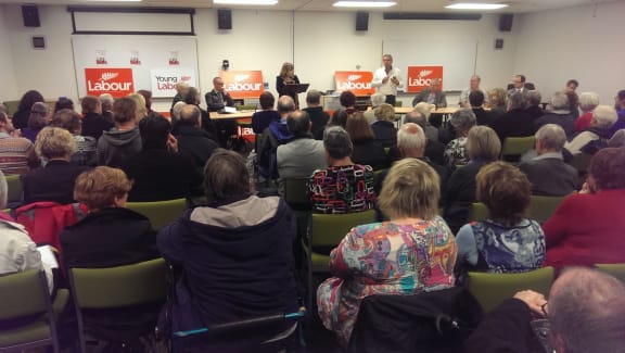Annette King spoke at a public meeting in Dunedin.