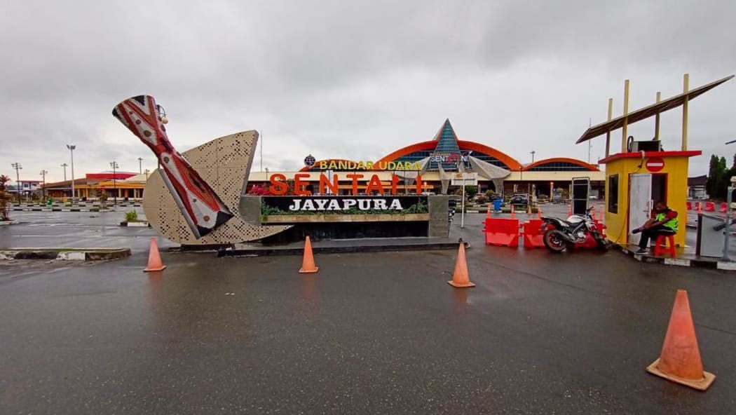 Sentani airport.
