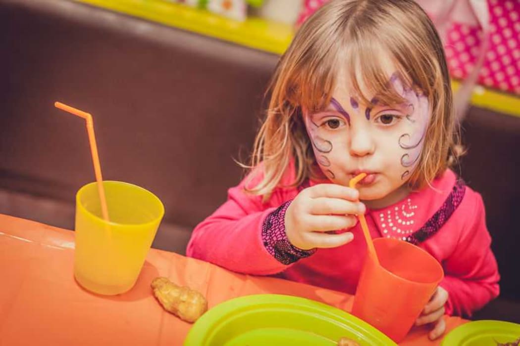 Child at a birthday party.