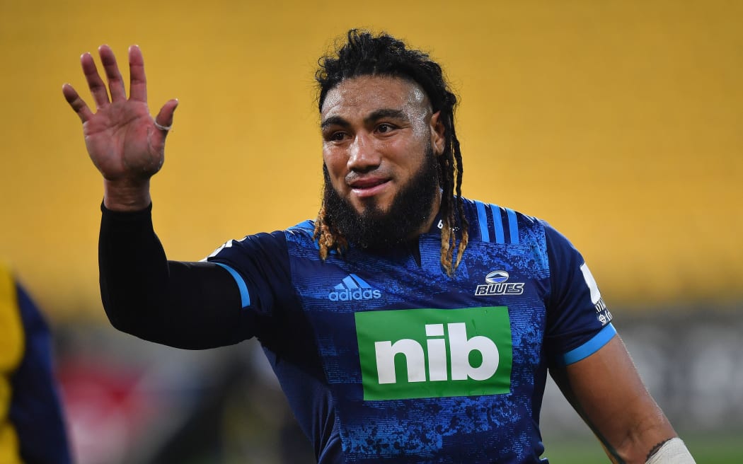Ma'a Nonu playing for the Blues in 2019.
