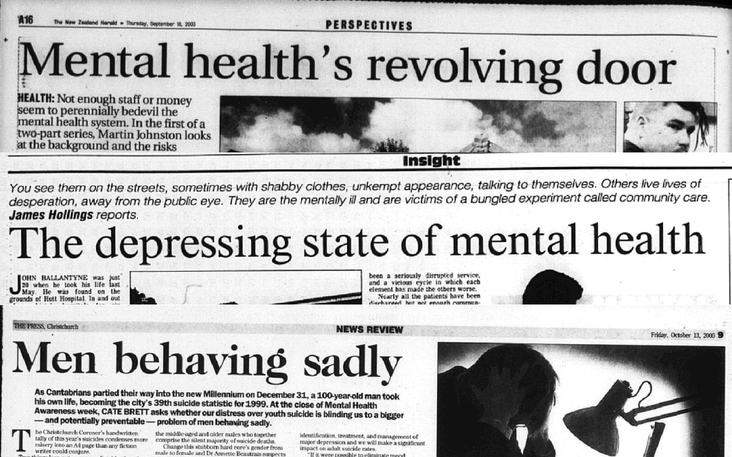 Look familiar? Newspaper headlines from The NZ Herald in 2003, Evening Post in 1994 and The Press in 2000.