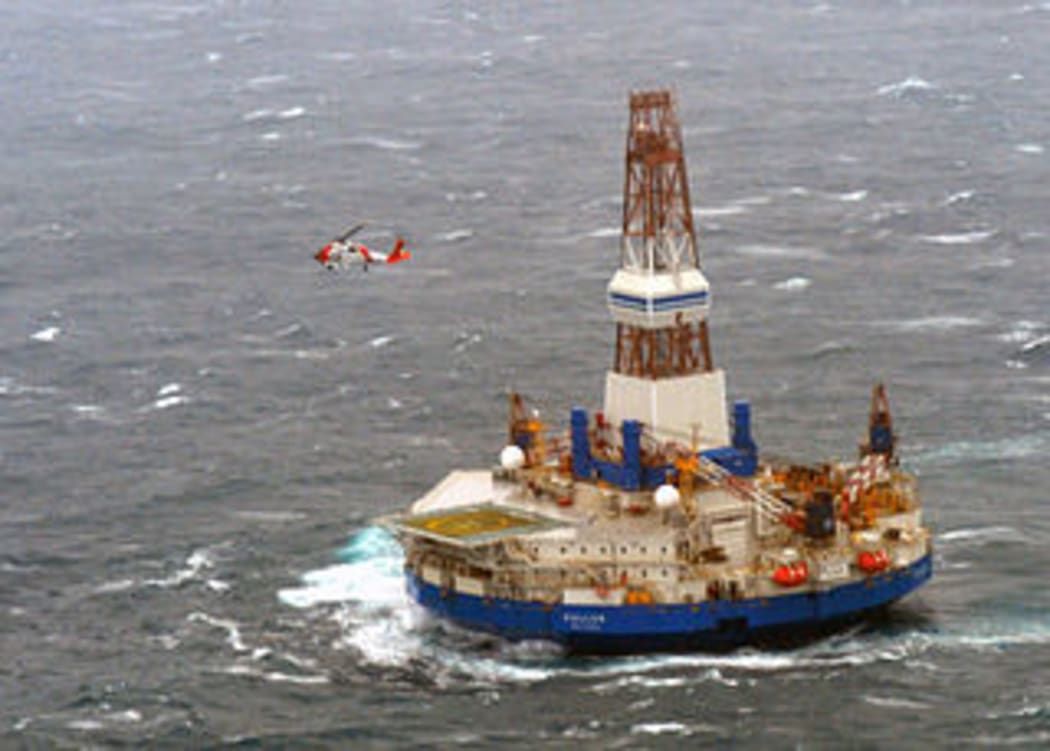 The Kulluk, southeast of Kodiak, Alaska. Monday, Dec. 31, 2012.