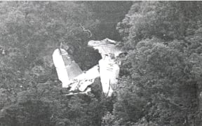 The crashed NAC DC-3.
