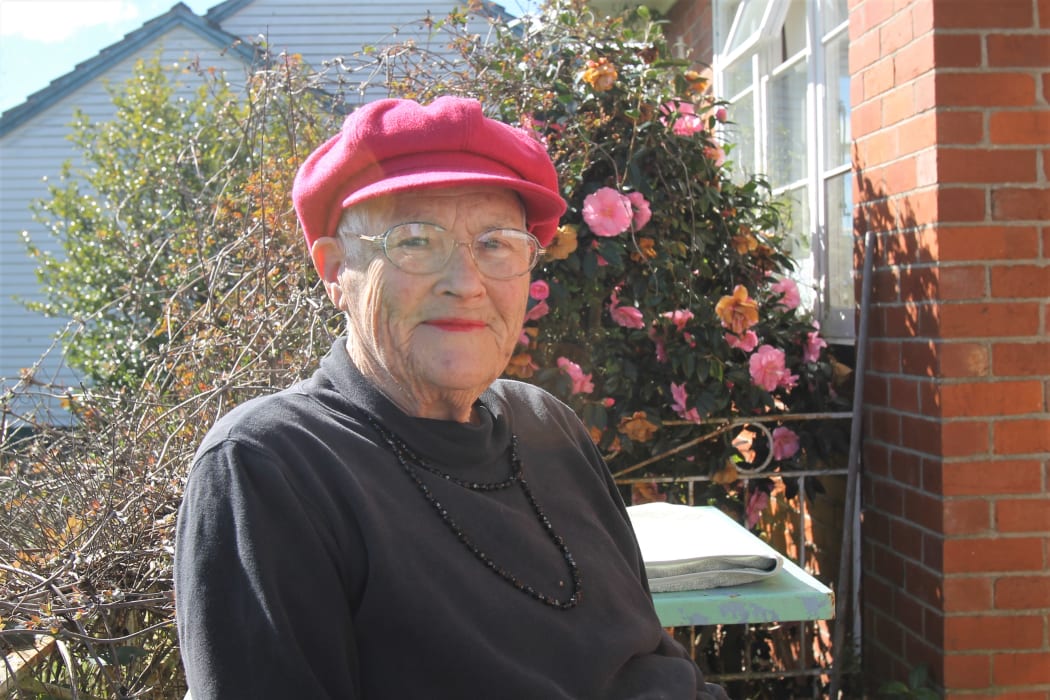 Fay Lambert in her now infamous pink hat