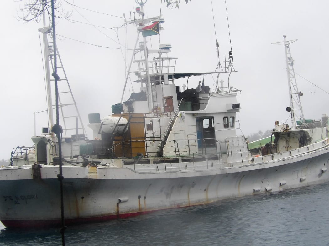 No one has tried to claim the ship pictured which was sailed to Vanuatu by an all Sri Lankan crew.