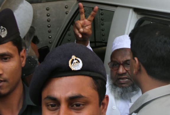 Abdul Quader Molla seen inside the central jail in Dhaka in February.