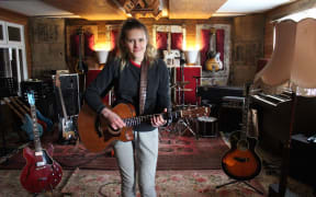 When music takes over ... Mads Harrop recorded her first EP Contagious World at Studio Sublime, her family's fully-equipped analogue and digital recording studio in the Waitaki Valley.