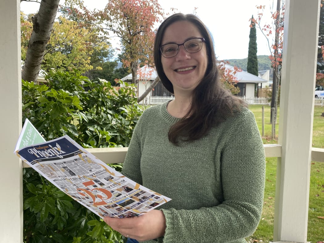 Annelise Schroeder, editor of the Featherston Phoenix newspaper.
