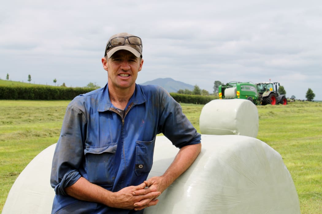 Andrew McPherson. Silage making is keeping contractor's busy.