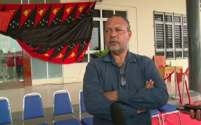 Sam Basil speaking from the Opposition camp in Vanimo