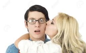 nerd and girl
