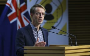 Director General of Health Dr Ashley Bloomfield speaks to media during a press conference at Parliament on April 19, 2020.