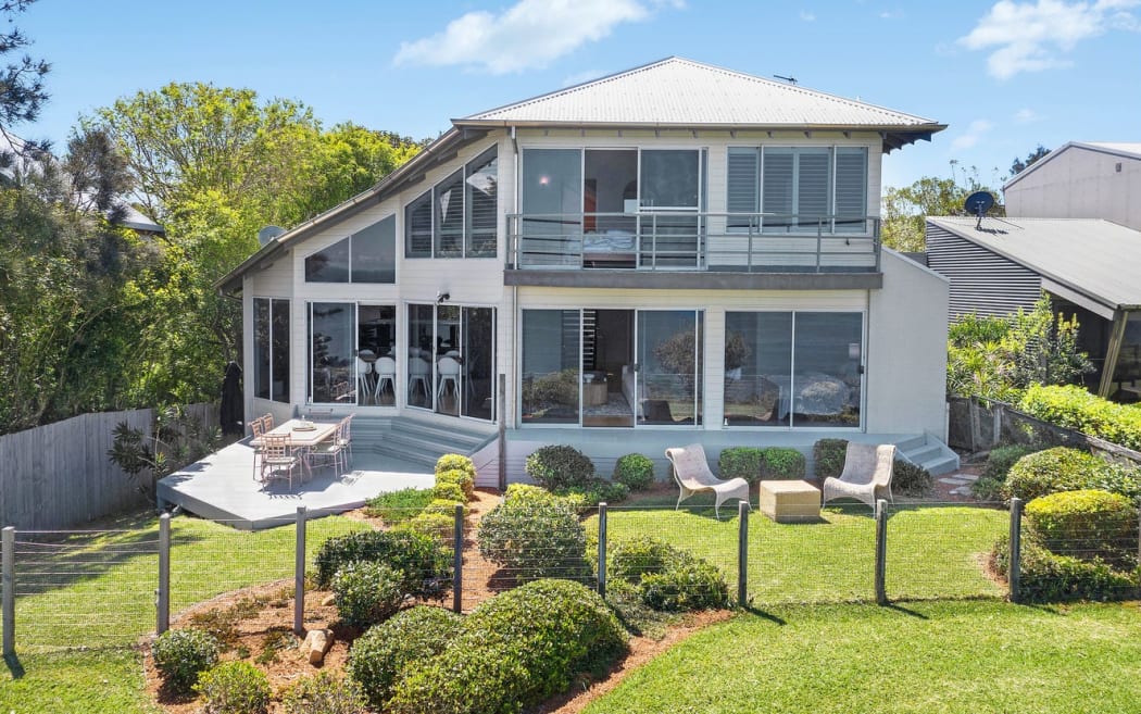 A real estate listing describes the home as "a premiere location to enjoy sun, whale watching or spectacular sunsets year-round".