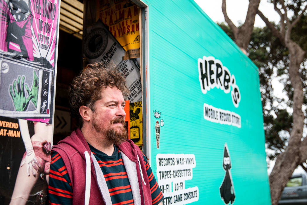 Benjamin James from Herb's Mobile Record Store
