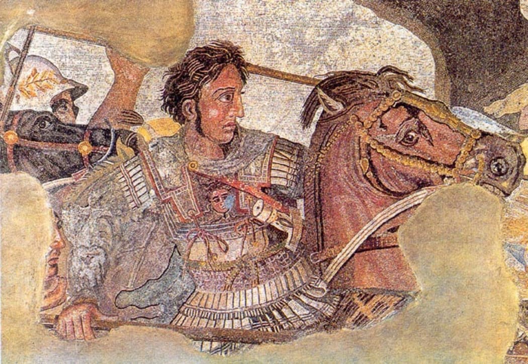A detail from the Alexander Mosaic in Pompeii (created circa 100 BC)